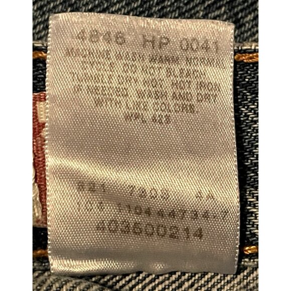 Levi's 550 Boys Relaxed Fit Regular Jeans Size 14 W27 L27 Blue Boot Leg Pockets - Picture 9 of 9